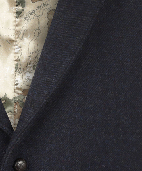 Iers Tweed Gilet | Navy Blauw