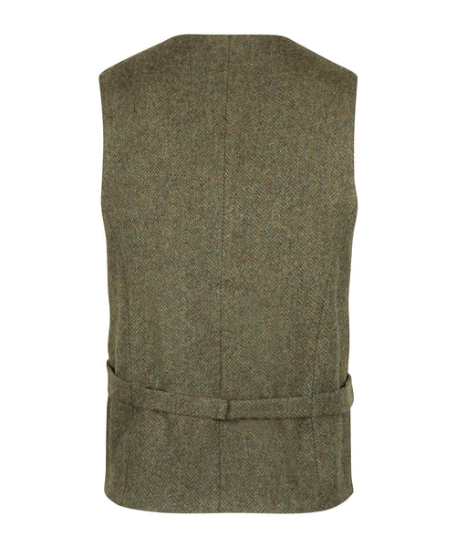 Iers Tweed Gilet | Groen