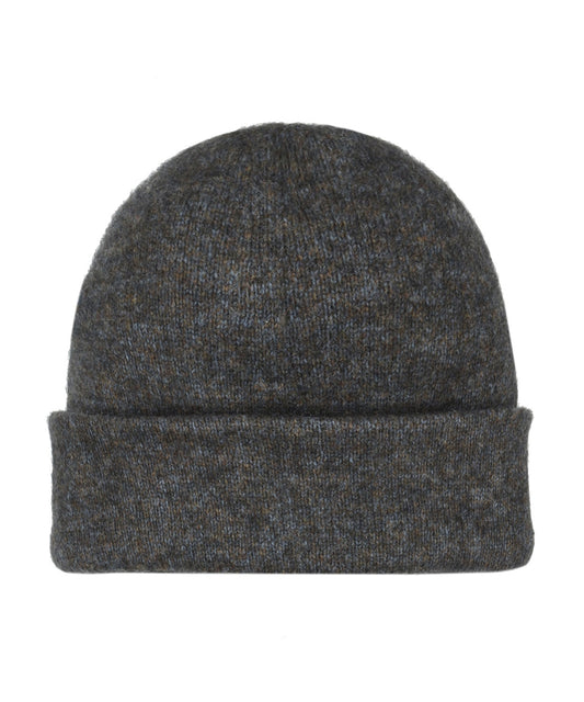 Beanie Possum mix | Bruin/Blauw melange