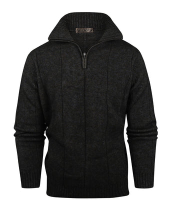 Trui Javelin hoge rits | Bruin