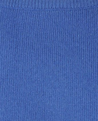 Pullover Lamswol ronde hals | Blauw