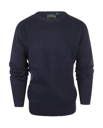Pullover Lamswol ronde hals | Navy Blauw