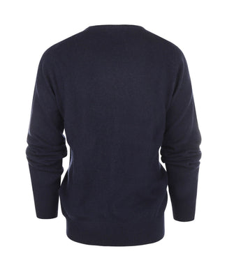 Pullover Lamswol ronde hals | Navy Blauw Pullover Lamswol ronde hals | Navy Blauw