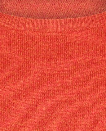 Pullover Lamswol ronde hals | Rood