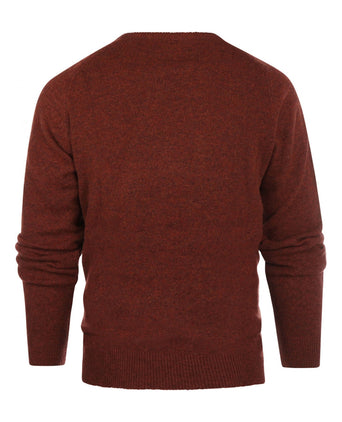 Pullover Lamswol ronde hals | Rood