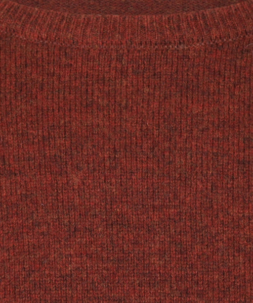 Pullover Lamswol ronde hals | Rood
