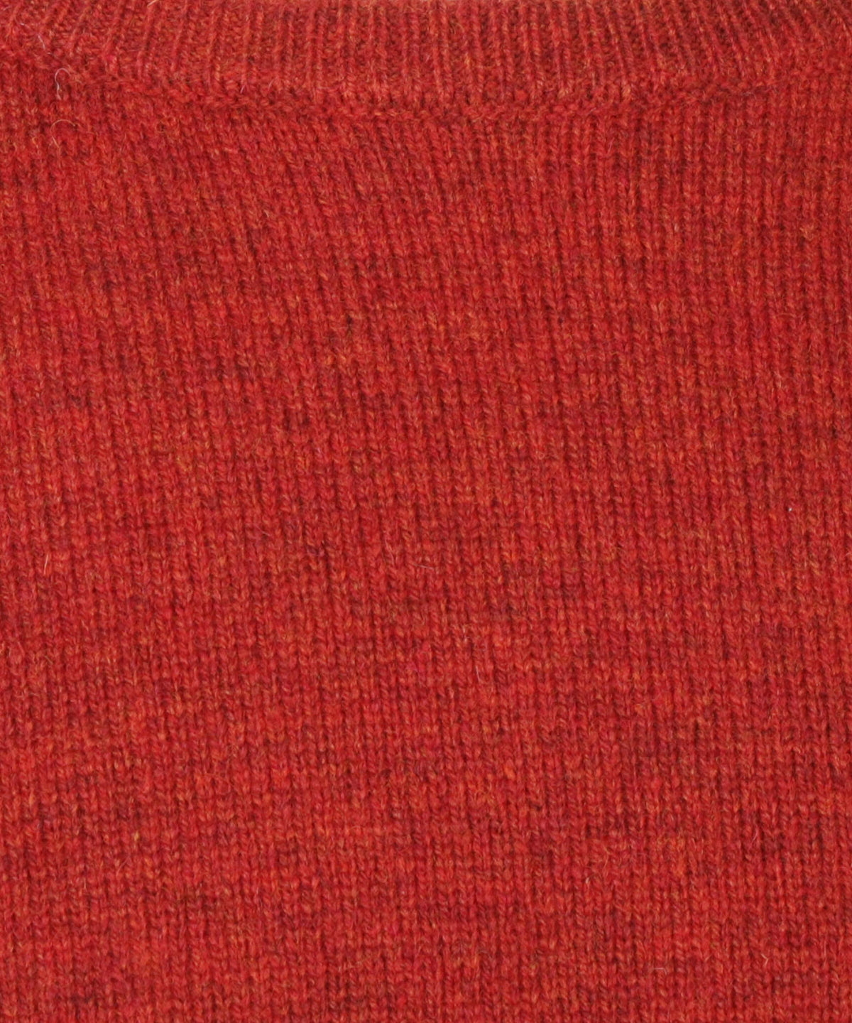 Lamswol Ronde Hals Pullover | Chili Rood
