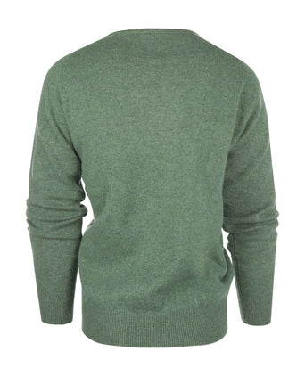 Pullover Lamswol ronde hals | Groen
