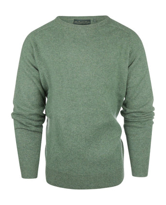 Pullover Lamswol ronde hals | Groen