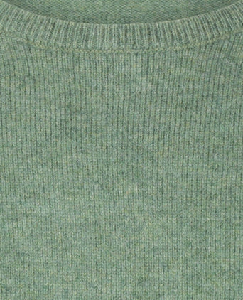Pullover Lamswol ronde hals | Groen