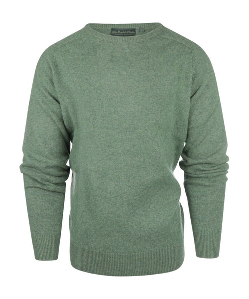Pullover Lamswol ronde hals | Groen