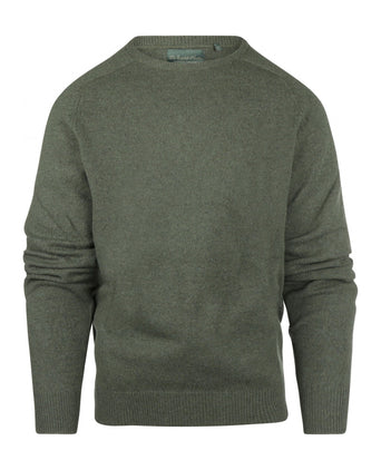 Pullover Lamswol ronde hals | Groen