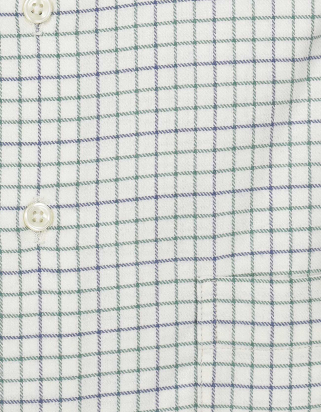Shirt Button Down | Wit Groen Ruit