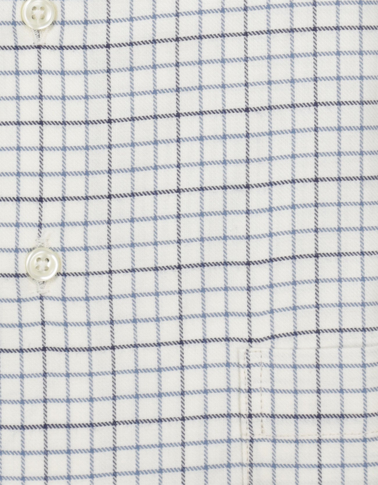 Shirt Button Down | Wit Blauw Ruit