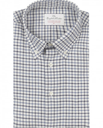 Katoenen Overhemd Button Down Regular Fit | Bruin