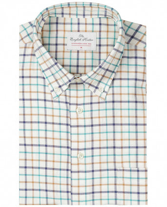 Katoenen Overhemd Button Down Regular Fit | Bruin