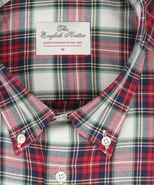 Katoenen Overhemd Button Down Regular Fit | Rood