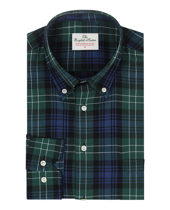 Katoenen Overhemd Button Down Regular Fit | Groen