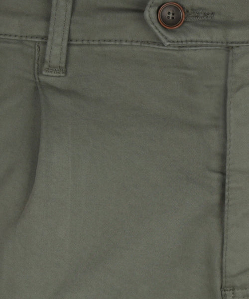 Pantalon Boston Bandplooi en Omslag | Groen