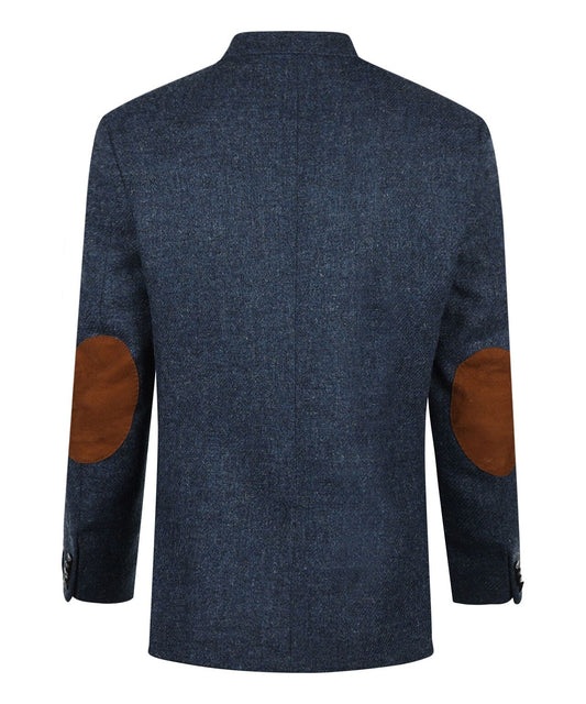 Harris Tweed Colbert | Blauw melange