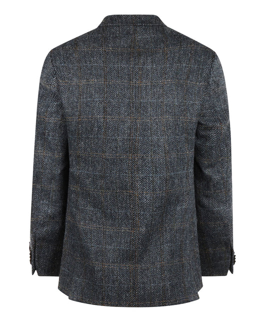 Colbert Harris Tweed | Donkerblauw melange ruit