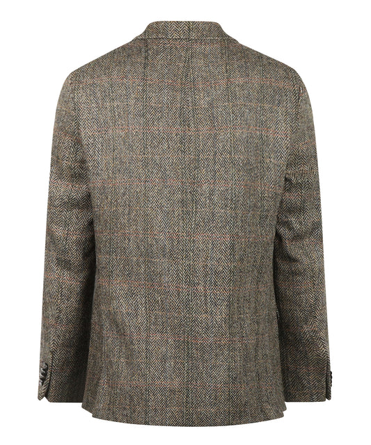 Colbert Harris Tweed | Bruin melange herringbone