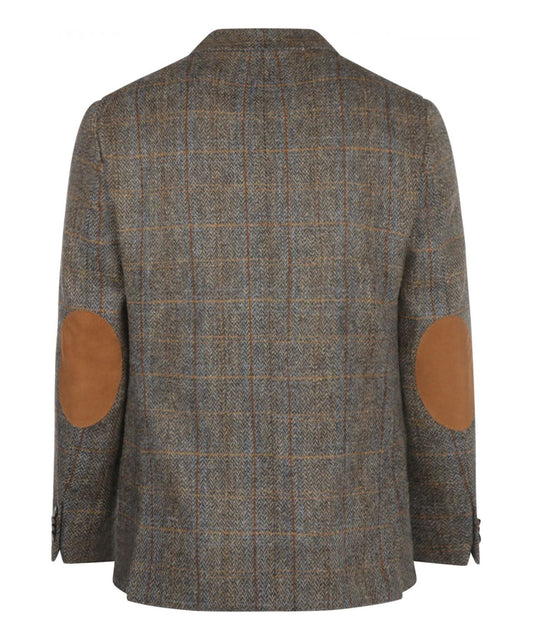 Harris Tweed Colbert | Groen melange ruit