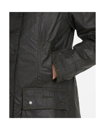 Barbour Classic Beadnell Wax Jacket Dames | Sage