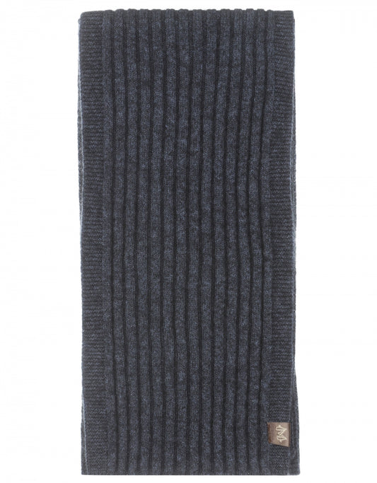 Rib Scarf 165X16 | Grijsblauw