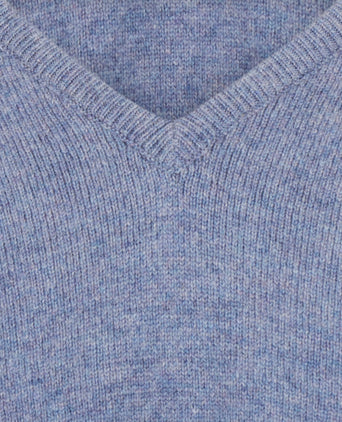Pullover v-hals lamswol *Sale* | Blue Lovat