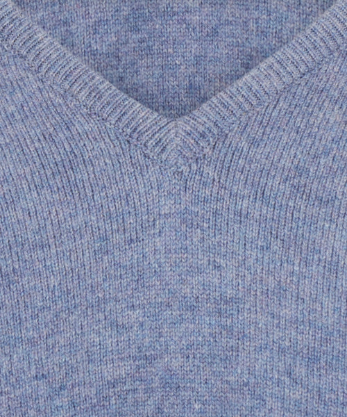 Pullover v-hals lamswol *Sale* | Blue Lovat