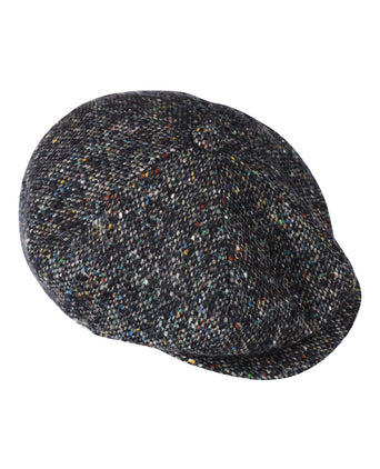 Tweed Ballon Cap | Blauw