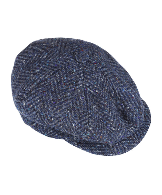 Ballon Tweed Cap | Blauw Tweed