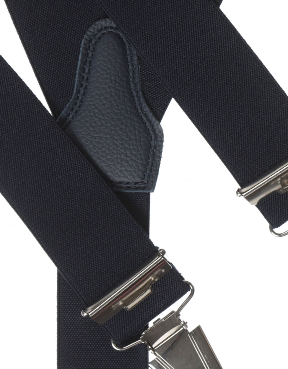 Elastische Hosenträger mit Clips | Marineblau