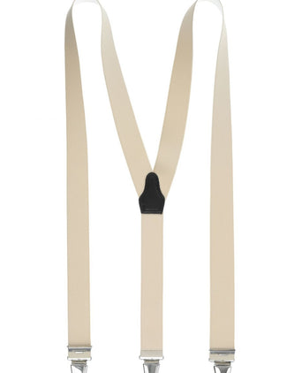 Elastische bretels met clips | Beige