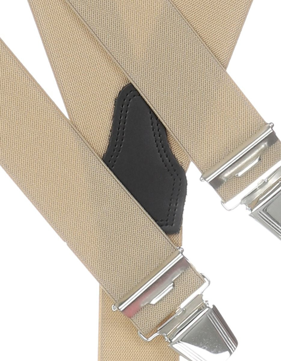 Elastische Hosenträger mit Clips | Braun