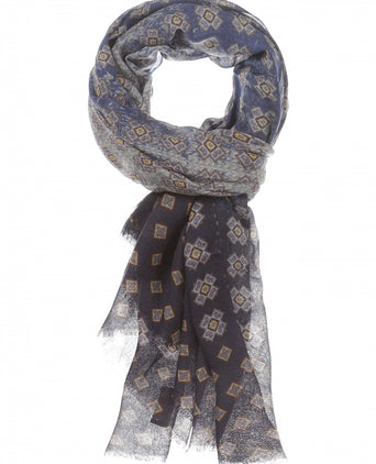 Sjaal Wol 70X180 | Blauw