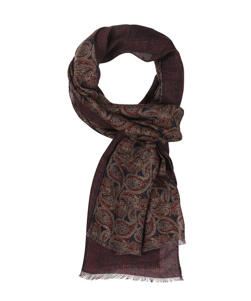 Dunne wollen sjaal | Blauw