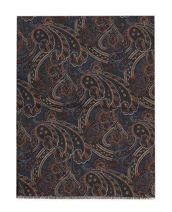 Dunne wollen sjaal | Blauw