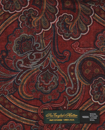 Dunne wollen sjaal | Rood