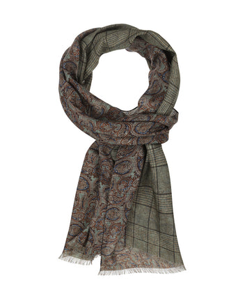 Dunne wollen sjaal | Groen