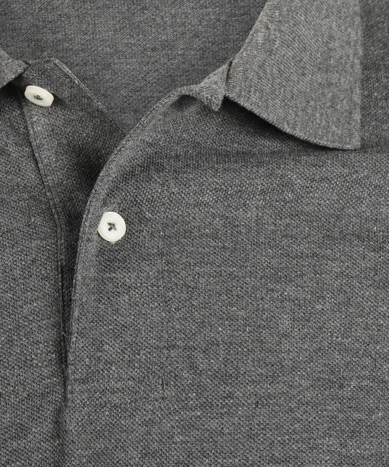 Kurzärmeliges Piqué-Poloshirt | Anthrazitgrau