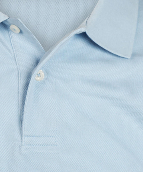 Polo piqué korte mouw | Blauw