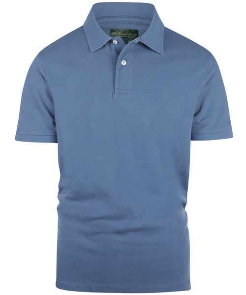 Polo piqué korte mouw | Blauw
