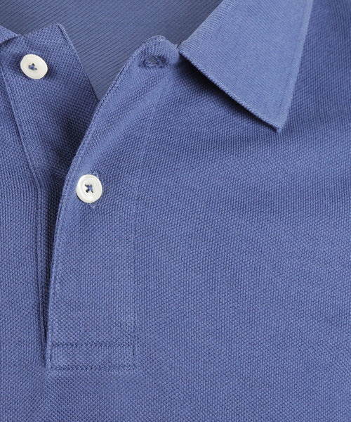 Polo piqué korte mouw | Blauw