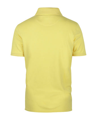 Polo piqué korte mouw | Geel