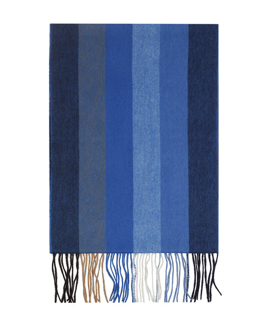 Sjaal Wol/Cashmere 30X190 | Blauw