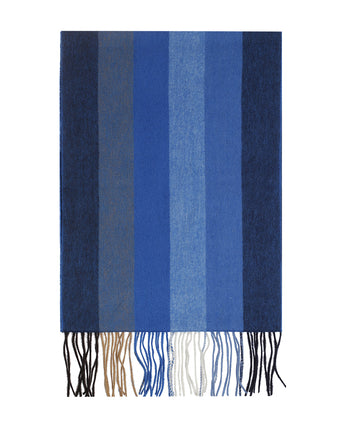 Sjaal Wol en Cashmere 30X190 | Blauw
