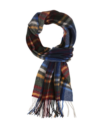 Sjaal Wol en Cashmere 30X190 | Blauw