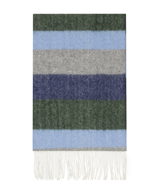 Sjaal 100% Wol | Groen Grijs Blauw